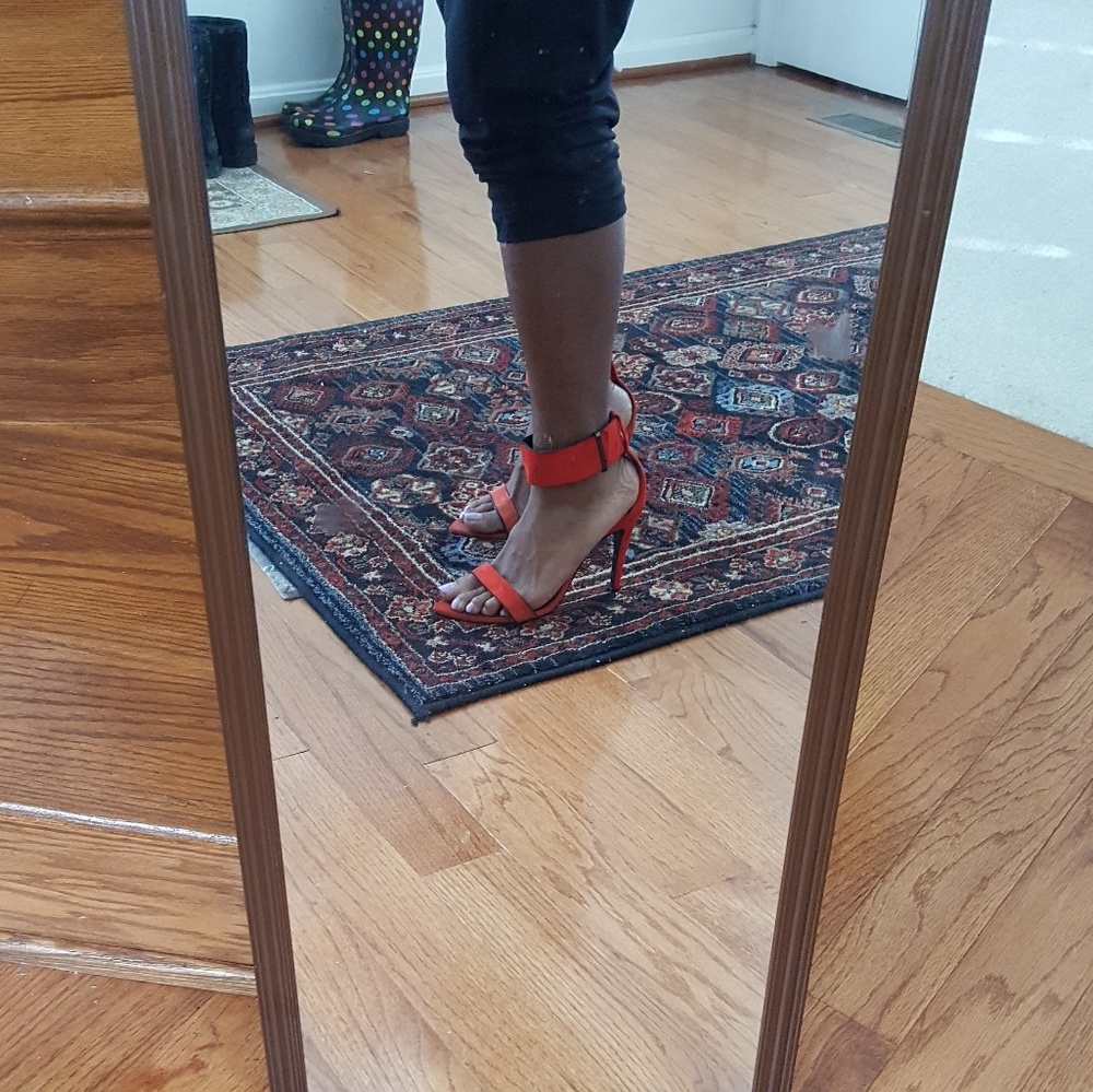 Zara Red Sandals